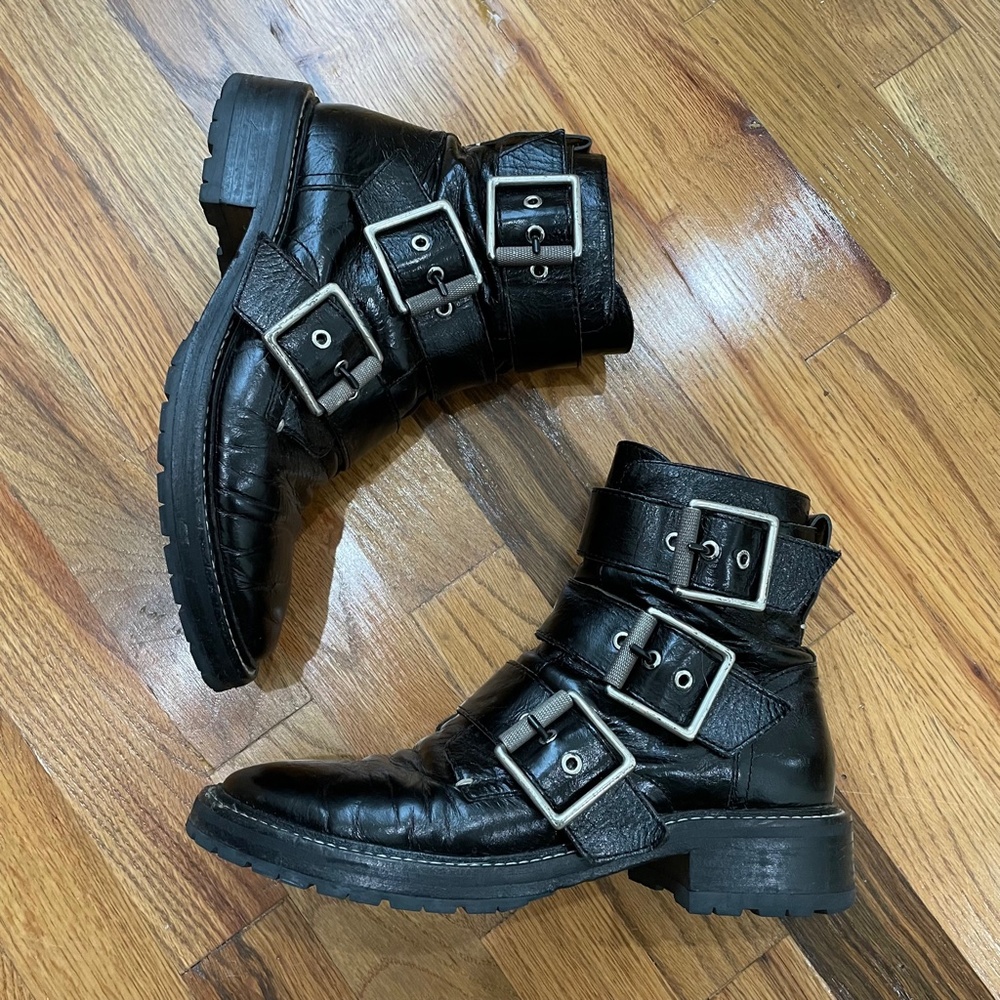 Rag & Bone Cannon Buckle Boots Sz: 37.5